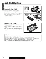 Предварительный просмотр 24 страницы Panasonic CQC3303U - AUTO RADIO/CD DECK Operating Instructions Manual