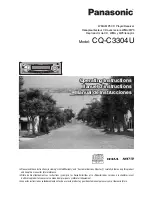 Предварительный просмотр 1 страницы Panasonic CQC3304U - AUTO RADIO/CD DECK Operating Instructions Manual