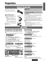 Предварительный просмотр 9 страницы Panasonic CQC3304U - AUTO RADIO/CD DECK Operating Instructions Manual