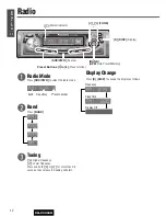 Предварительный просмотр 12 страницы Panasonic CQC3304U - AUTO RADIO/CD DECK Operating Instructions Manual