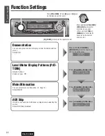 Предварительный просмотр 22 страницы Panasonic CQC3304U - AUTO RADIO/CD DECK Operating Instructions Manual