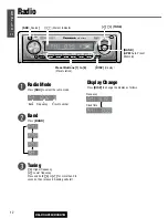 Предварительный просмотр 12 страницы Panasonic CQC3401U - AUTO RADIO/CD DECK Operating Instructions Manual