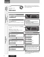 Предварительный просмотр 12 страницы Panasonic CQC500U - CD Receiver With Changer Control Operating Instructions Manual