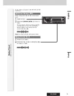 Предварительный просмотр 15 страницы Panasonic CQC500U - CD Receiver With Changer Control Operating Instructions Manual