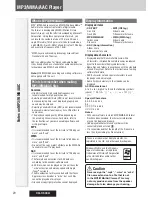 Предварительный просмотр 20 страницы Panasonic CQC500U - CD Receiver With Changer Control Operating Instructions Manual