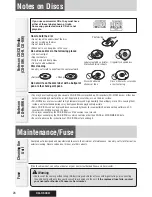 Предварительный просмотр 28 страницы Panasonic CQC500U - CD Receiver With Changer Control Operating Instructions Manual