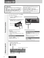 Предварительный просмотр 44 страницы Panasonic CQC500U - CD Receiver With Changer Control Operating Instructions Manual