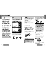 Preview for 20 page of Panasonic CQC5110U - AUTO RADIO/CD DECK Operating Instructions Manual