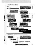 Предварительный просмотр 17 страницы Panasonic CQC7103U - CAR AUDIO - MULTI-LANG Operating Instructions Manual