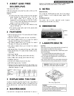 Предварительный просмотр 3 страницы Panasonic CQC7103U - CAR AUDIO - MULTI-LANG Service Manual