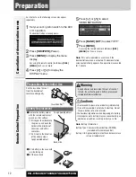 Предварительный просмотр 12 страницы Panasonic CQC7303U - CAR AUDIO - MULTI-LANG Operating Instructions Manual