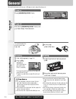 Предварительный просмотр 14 страницы Panasonic CQC7303U - CAR AUDIO - MULTI-LANG Operating Instructions Manual