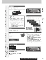 Предварительный просмотр 15 страницы Panasonic CQC7303U - CAR AUDIO - MULTI-LANG Operating Instructions Manual