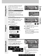 Предварительный просмотр 19 страницы Panasonic CQC7303U - CAR AUDIO - MULTI-LANG Operating Instructions Manual