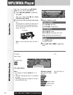 Предварительный просмотр 24 страницы Panasonic CQC7303U - CAR AUDIO - MULTI-LANG Operating Instructions Manual