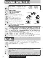 Предварительный просмотр 76 страницы Panasonic CQC7303U - CAR AUDIO - MULTI-LANG Operating Instructions Manual