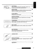 Предварительный просмотр 21 страницы Panasonic CQC8100U - AUTO RADIO/CD DECK Operating Instructions Manual