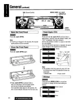 Предварительный просмотр 24 страницы Panasonic CQC8100U - AUTO RADIO/CD DECK Operating Instructions Manual