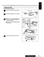 Предварительный просмотр 65 страницы Panasonic CQC8100U - AUTO RADIO/CD DECK Operating Instructions Manual