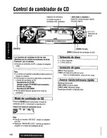 Предварительный просмотр 142 страницы Panasonic CQC8100U - AUTO RADIO/CD DECK Operating Instructions Manual