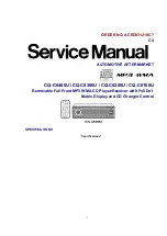 Panasonic CQC8100U - AUTO RADIO/CD DECK Service Manual preview