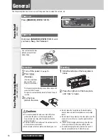 Предварительный просмотр 14 страницы Panasonic CQC8305U - AUTO RADIO/CD DECK Operating Instructions Manual