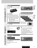 Предварительный просмотр 15 страницы Panasonic CQC8305U - AUTO RADIO/CD DECK Operating Instructions Manual