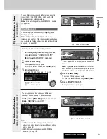 Предварительный просмотр 19 страницы Panasonic CQC8305U - AUTO RADIO/CD DECK Operating Instructions Manual