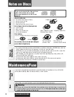 Предварительный просмотр 38 страницы Panasonic CQC8305U - AUTO RADIO/CD DECK Operating Instructions Manual