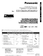 Предварительный просмотр 65 страницы Panasonic CQC8305U - AUTO RADIO/CD DECK Operating Instructions Manual