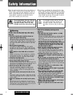 Preview for 2 page of Panasonic CQC8405U - AUTO RADIO/CD DECK Operating Instructions Manual