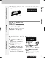 Preview for 13 page of Panasonic CQC8405U - AUTO RADIO/CD DECK Operating Instructions Manual