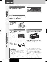 Preview for 14 page of Panasonic CQC8405U - AUTO RADIO/CD DECK Operating Instructions Manual