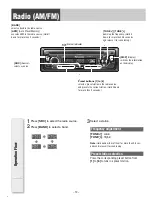 Предварительный просмотр 12 страницы Panasonic CQCM130U - MP3 CD RECEIVER Operating Instructions Manual