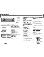 Предварительный просмотр 15 страницы Panasonic CQD5501U - AUTO RADIO/CD/DVD PL Operating Instructions Manual