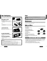 Предварительный просмотр 24 страницы Panasonic CQD5501U - AUTO RADIO/CD/DVD PL Operating Instructions Manual