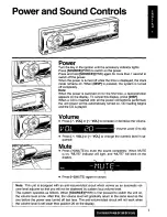 Предварительный просмотр 7 страницы Panasonic CQDF200U - AUTO RADIO/CD DECK Operating Instructions Manual