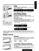 Предварительный просмотр 9 страницы Panasonic CQDF200U - AUTO RADIO/CD DECK Operating Instructions Manual