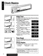 Предварительный просмотр 16 страницы Panasonic CQDF200U - AUTO RADIO/CD DECK Operating Instructions Manual