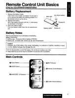 Предварительный просмотр 17 страницы Panasonic CQDF200U - AUTO RADIO/CD DECK Operating Instructions Manual