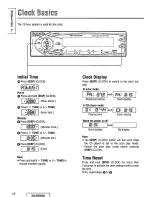 Предварительный просмотр 16 страницы Panasonic CQDF201U - AUTO RADIO/CD DECK Operating Instructions Manual