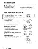 Предварительный просмотр 68 страницы Panasonic CQDF201U - AUTO RADIO/CD DECK Operating Instructions Manual