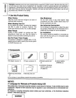 Предварительный просмотр 4 страницы Panasonic CQDF202U - AUTO RADIO/CD DECK Operating Instructions Manual