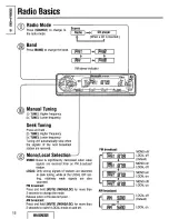 Предварительный просмотр 12 страницы Panasonic CQDF202U - AUTO RADIO/CD DECK Operating Instructions Manual