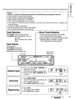 Предварительный просмотр 15 страницы Panasonic CQDF202U - AUTO RADIO/CD DECK Operating Instructions Manual