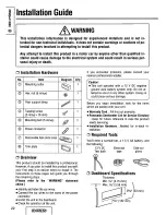 Предварительный просмотр 22 страницы Panasonic CQDF202U - AUTO RADIO/CD DECK Operating Instructions Manual