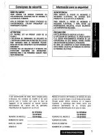 Предварительный просмотр 3 страницы Panasonic CQDF203U - AUTO RADIO/CD DECK Operating Instructions Manual