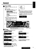 Предварительный просмотр 19 страницы Panasonic CQDF203U - AUTO RADIO/CD DECK Operating Instructions Manual