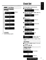 Предварительный просмотр 21 страницы Panasonic CQDF203U - AUTO RADIO/CD DECK Operating Instructions Manual