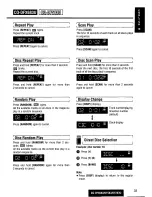 Предварительный просмотр 33 страницы Panasonic CQDF203U - AUTO RADIO/CD DECK Operating Instructions Manual